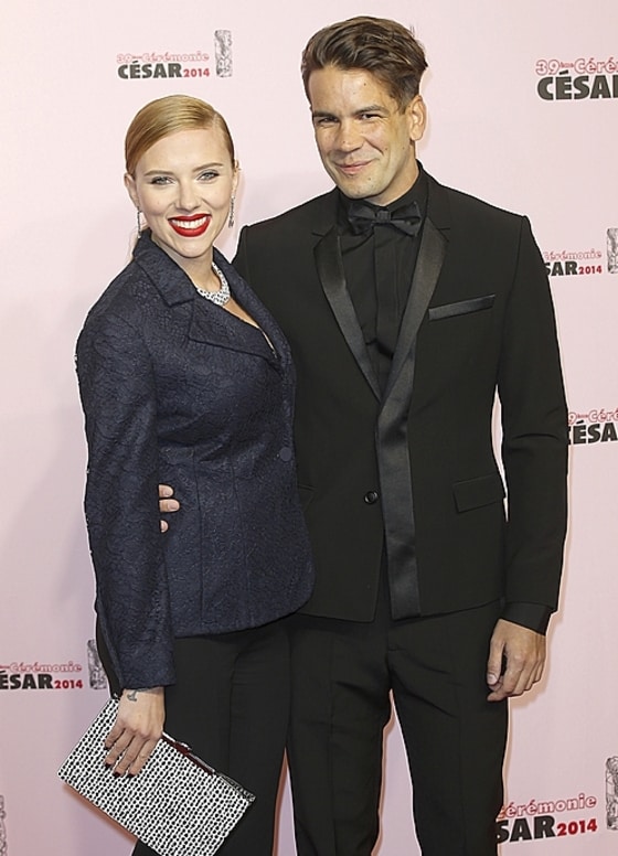 결혼 사실이 알려진 스칼렛 요한슨과 로메인 도리악. ⓒ News1