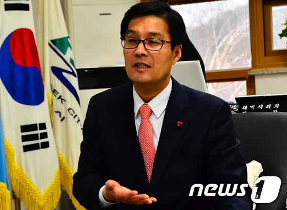  유태호 (사)태백시현안대책위원회 위원장 . ⓒ News1 하중천 기자