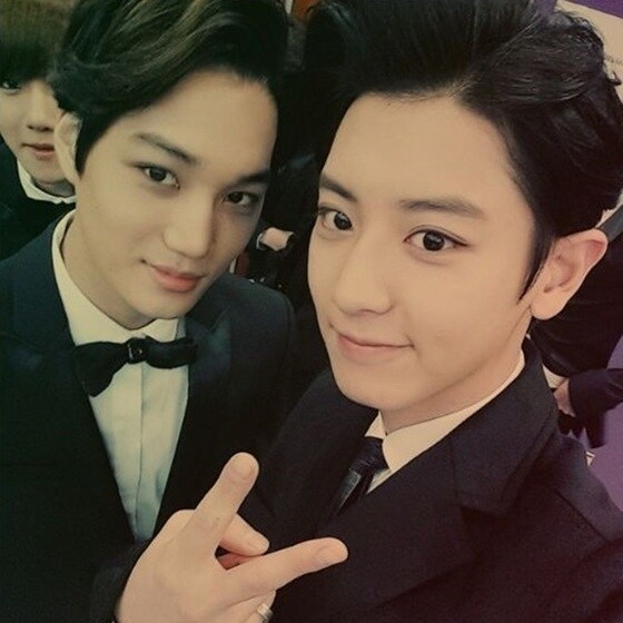 엑소 멤버 카이와 찬열.ⓒ News1