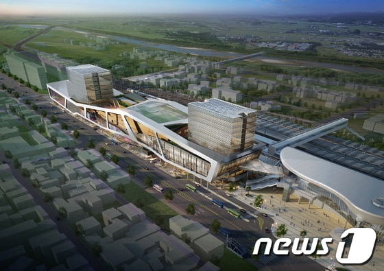 광주송정복합환승센터 조감도./사진제공=광주시© News1 