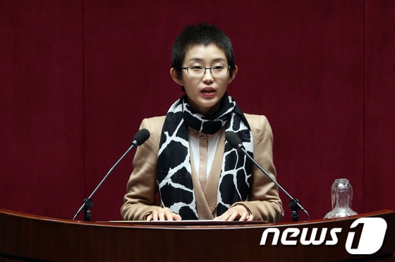 김재연 통합진보당 대변인. 2014.2.10/뉴스1 © News1   허경 기자