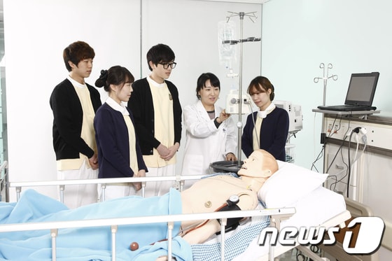 우송정보대 간호과 학생들© News1
