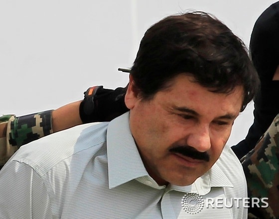 체포된 세계최대 마약왕 호아킨 &#39;엘 차포&#39; 구즈만. © 로이터=뉴스1  