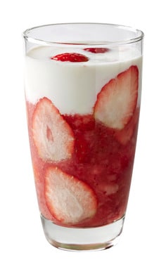 망고식스에서 선보인 '딸기라떼'© News1