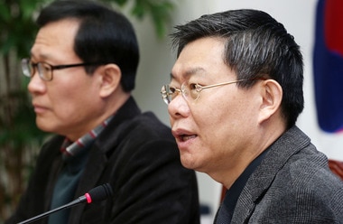 민주당 최재천 전략홍보본부장 2014.2.9/뉴스1 © News1   오대일 기자