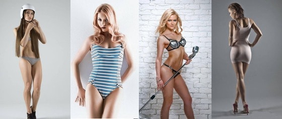 왼쪽부터 이리나 에바쿠모바, 예카테리나 보브리바, 알렉산드라 사이토바, 타티아나 보루돌리나. (출처 : 트위터 @rostroll)© News1  