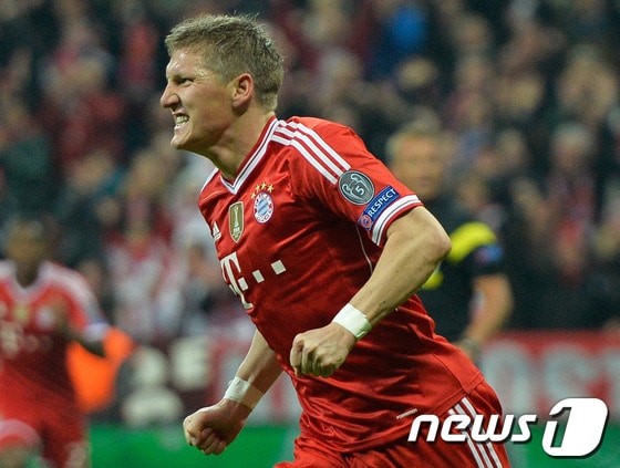 독일 대표팀 미드필더 바스티안 슈바인슈타이거(30). © AFP=News1