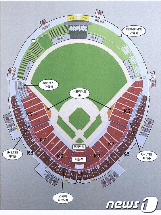 KIA타이거즈가 광주-기아 챔피언스 필드에서 열리는 2014 홈경기 입장요금을 확정했다.© News1 