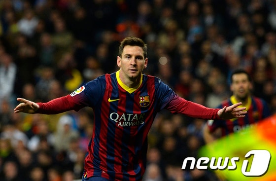 아르헨티나 대표팀의 리오넬 메시(바르셀로나). © AFP=News1