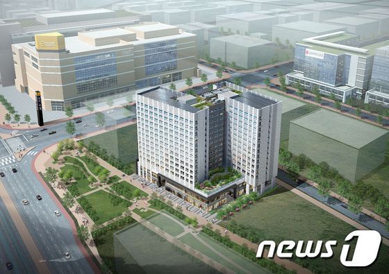 '마곡역 센트럴 푸르지오시티 조감도'/제공=대우건설© News1 