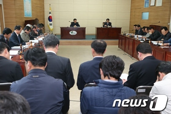 민선 5기 공약 추진상황 보고회. © News1 조문현 기자 