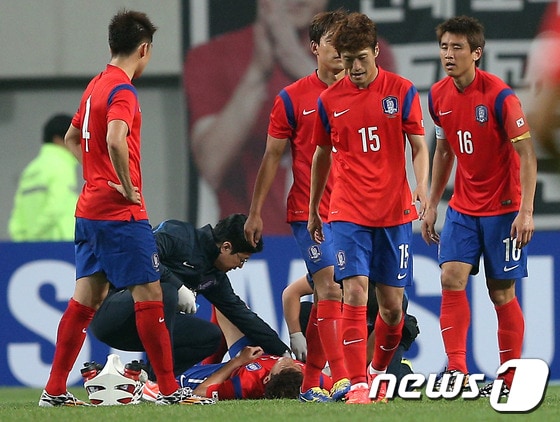 한국 축구 대표팀이 10일(한국시각) 가나와의 최종 평가전에서 전략 노출을 막기 위해 FIFA에 등록된 번호가 아닌 가짜 등번호를 사용했다. © News1 박정호 기자