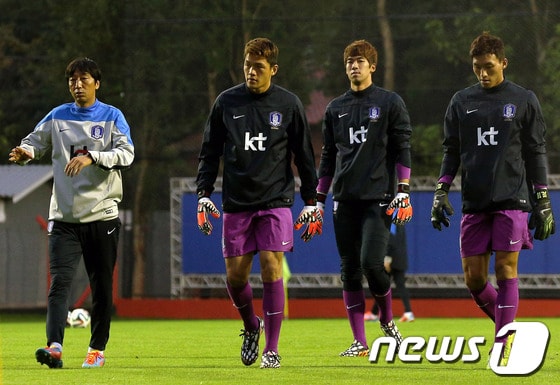 한국 대표팀은 18일(한국시간) 쿠이아바 아레나 판타나우 스타디움에서 러시아와 첫 경기를 치른다. © News1   