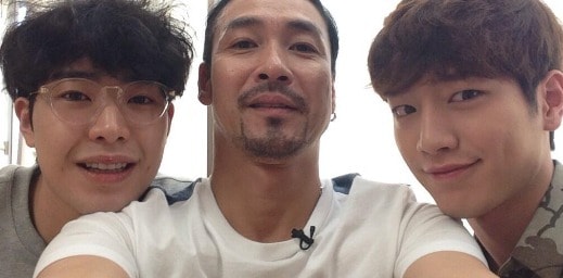 신성우 트위터 캡쳐. 왼쪽부터 박민우, 신성우, 서강준 © News1  