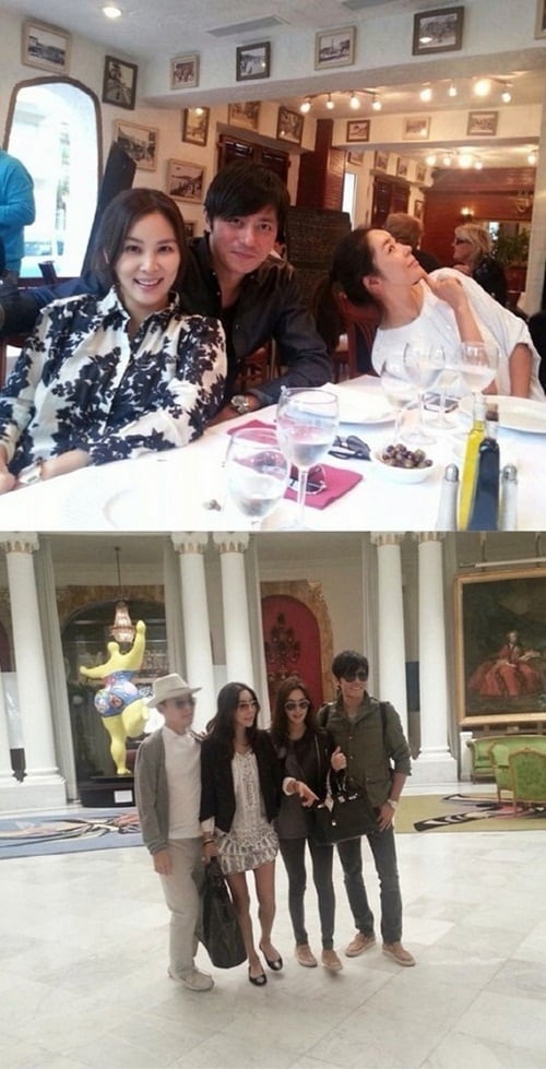 배우 이혜영이 장동건 고소영과 함께 한 니스 여행 사진을 공개했다. © 이혜영 인스타그램