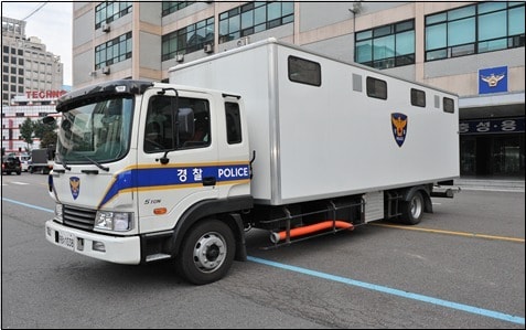 경찰청이 운영 중인 이동식 화장실/뉴스1 자료ⓒ News1 