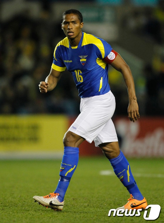 에콰도르 대표팀의 안토니오 발렌시아&#40;맨체스터 유나이티드&#41;. © AFP=News1  