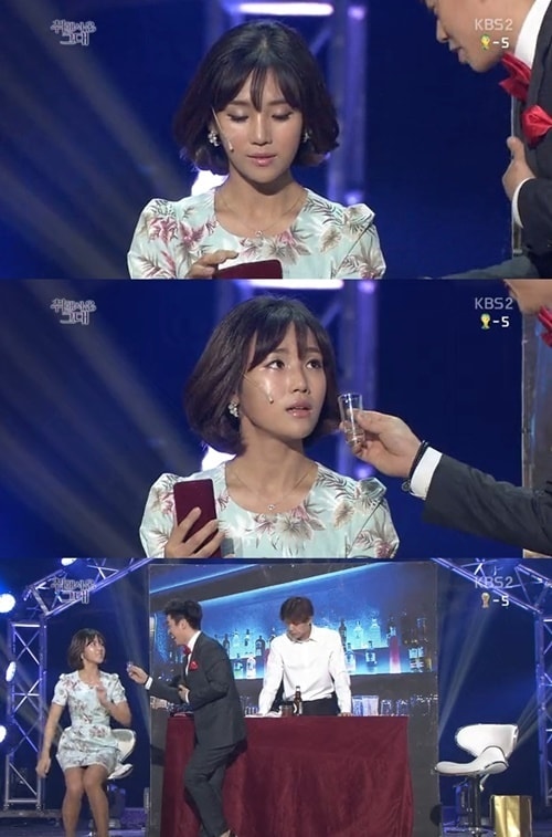 '개그콘서트' 홍예슬이 김대성에게 짜증을 냈다. © KBS2 '개그콘서트' 방송 캡처 