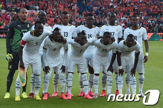 가나 축구 국가대표팀. © AFP=News1
