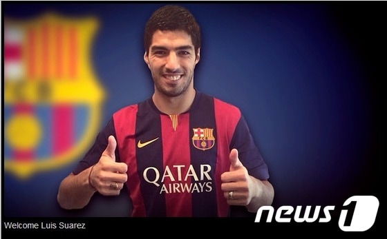 루이스 수아레스(바르셀로나 홈페이지 캡쳐).© News1
