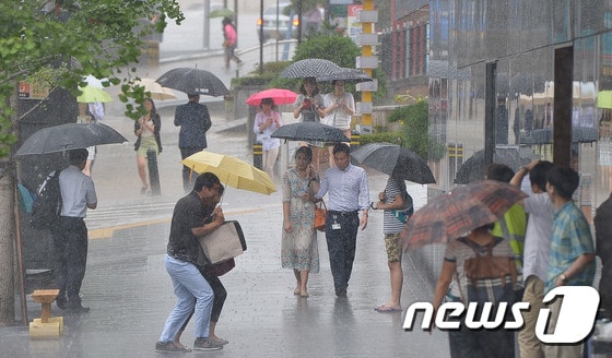 장마철 감전사고 /뉴스1