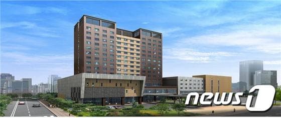 충북 청주시 오송읍에 건립을 추진 중인 오송호텔 조감도. 이미지 제공=충북도.ⓒ News1