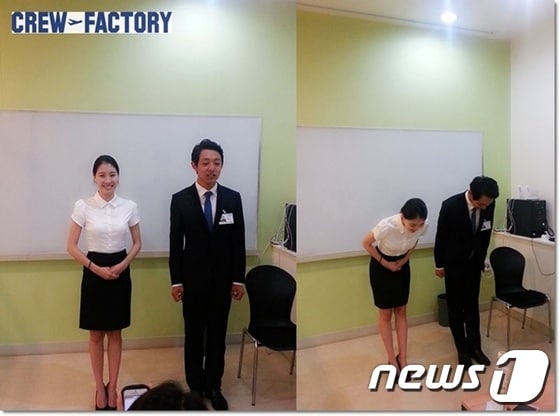 승무원 준비생들이 교육을 받고 있다.ⓒ News1