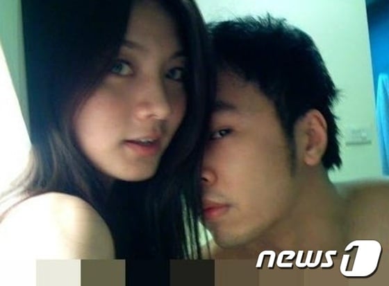 유출된 대만 톱스타 매기 우와 리쫑루이 동영상 캡쳐사진. ⓒ 뉴스1