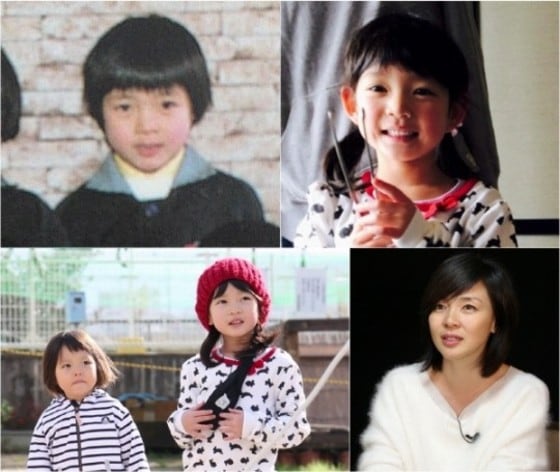 야노시호의 유치원 졸업사진(왼쪽 위)