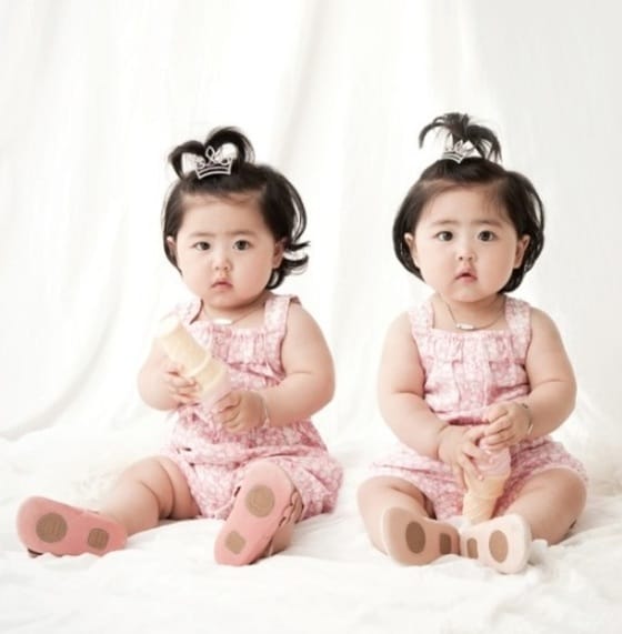 슈-임효성 부부의 쌍둥이 딸 라희,라율