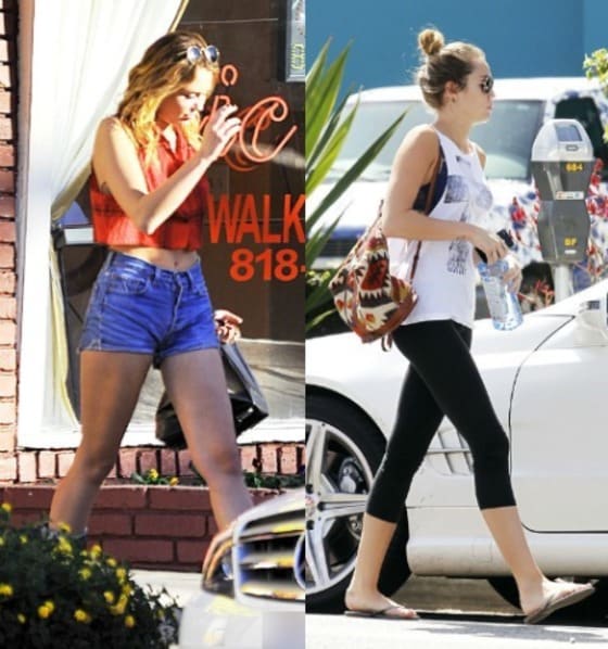 마일리 사이러스 다이어트 전-후