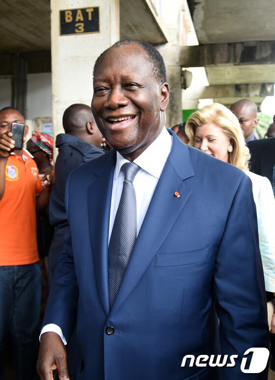 알라산 와타라 코트디부아르 대통령. ⓒ AFP=뉴스1