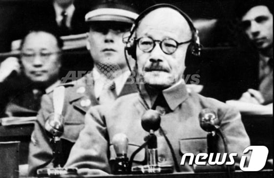 태평양전쟁 후 극동국제군사재판에서 사형 판결을 받은 도조 히데키(1884∼1948) 전 일본 총리 <자료사진> ⓒ AFP=News1
