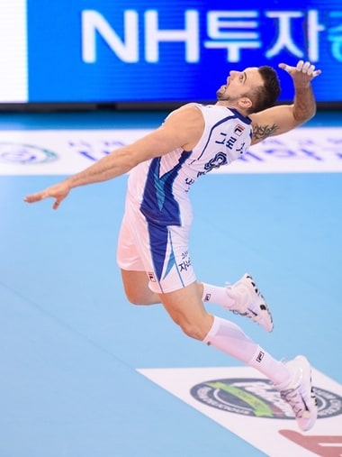 삼성화재 그로저의 강력한 서브가 올스타전에서 가장 관심을 모으고 있다. (KOVO 제공). ⓒ News1