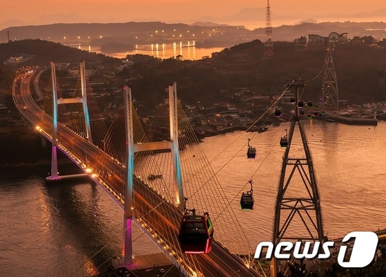 여수해양케이블카(여수시 제공)2015. 2. 17/뉴스1ⓒ News1서순규 기자