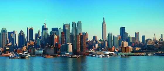 뉴욕 맨해튼의 빌딩 숲