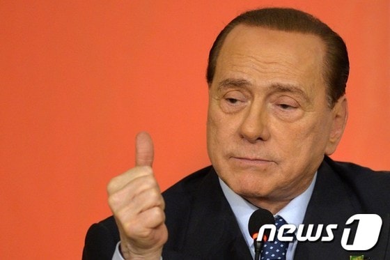 실비오 베를루스코니 전 이탈리아 총리.ⓒ AFP=뉴스1