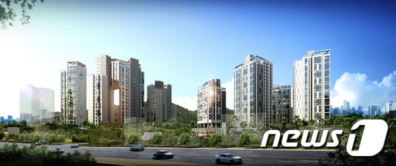 구리 더샵 그린포레 조감도. 2015.03.17/뉴스1 ⓒ News1 강남주 기자