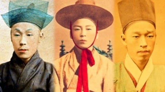 (왼쪽부터)김옥균, 서재필, 박영효