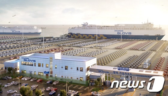 현대글로비스 평택당진항 1번 부두 조감도.ⓒ News1