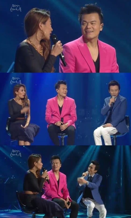 박진영과 제시가 서로를 평가하는 도중 칭찬 릴레이를 펼쳤다. ⓒ KBS2 '유희열의 스케치북'