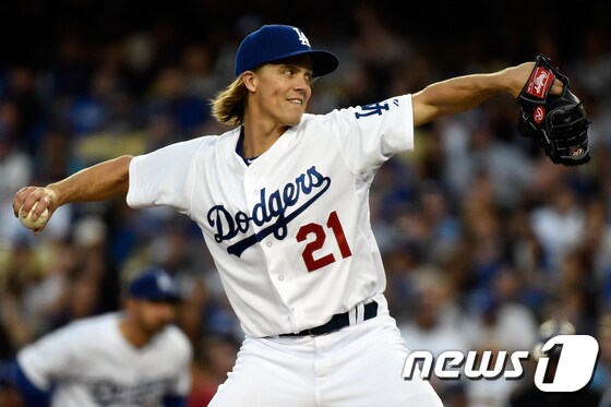잭 그레인키(LA 다저스). ⓒ AFP=News1