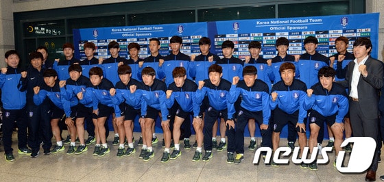 신태용 감독이 이끄는 올림픽 축구대표팀. /뉴스1 ⓒ News1 신웅수 기자