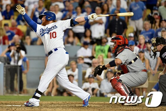 LA 다저스 저스틴 터너.ⓒ AFP=News1