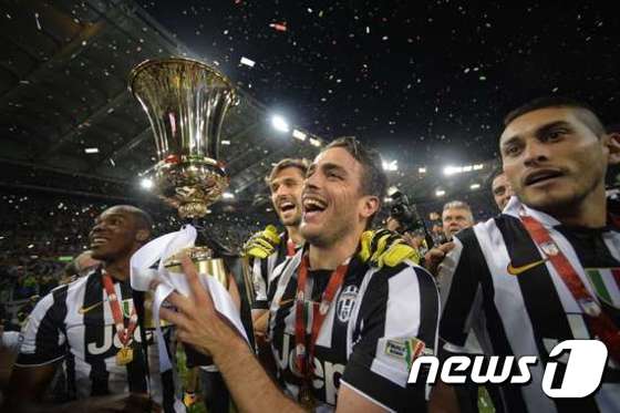2014-2015 코파 이탈리아 우승을 차지한 유벤투스. ⓒ AFP=News1