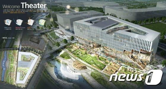 행정중심복합도시건설청이 추진하고 있는 세종시 1-5생활권 상업업무용지 내 비즈니스호텔 건립 계획이 제동이 걸렸다. 사진은 비즈니스 호텔 투시도. ⓒ News1