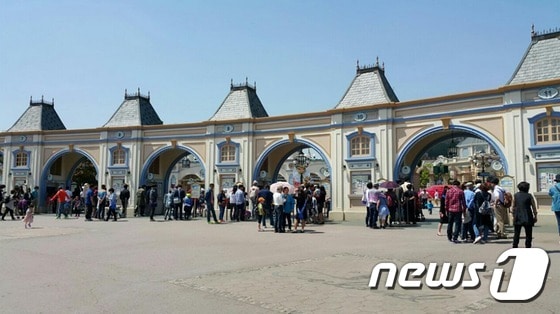 용인에버랜드 5월 5일 오전 풍경. 에버랜드페이스북 캡쳐.ⓒ News1