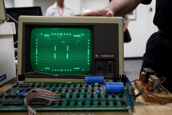 1976년 제작된 애플 1호 컴퓨터 ⓒ News1