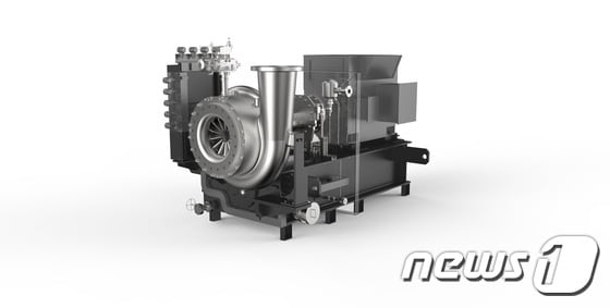 삼성테크윈이 개발한 LNG 선박용 압축기.ⓒ News1