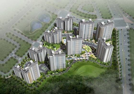 &acute;원주 봉화산 푸르지오&acute; 조감도/제공=대우건설ⓒ News1